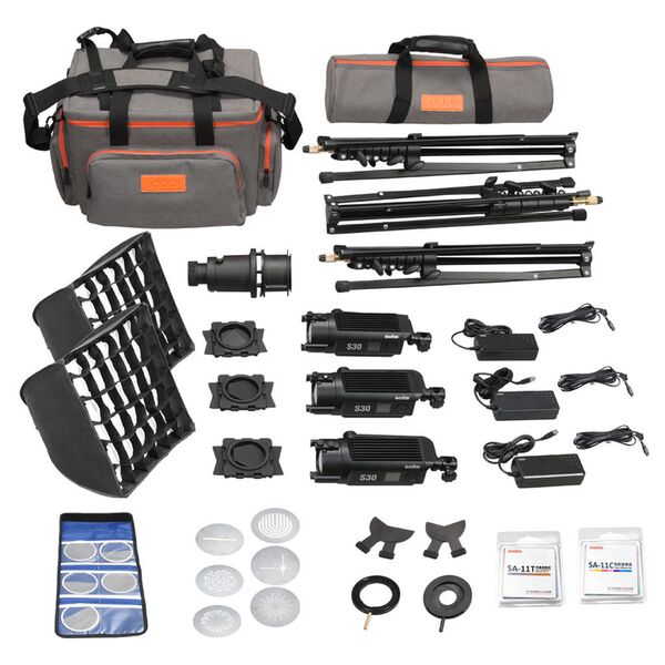 Godox SA-D S30 Focus-LED-Leuchten Kit LED-Videoleuchte 