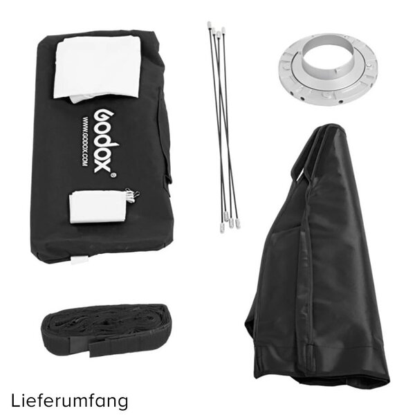 Godox Softbox Bowens Mount + grid 30x120cm 