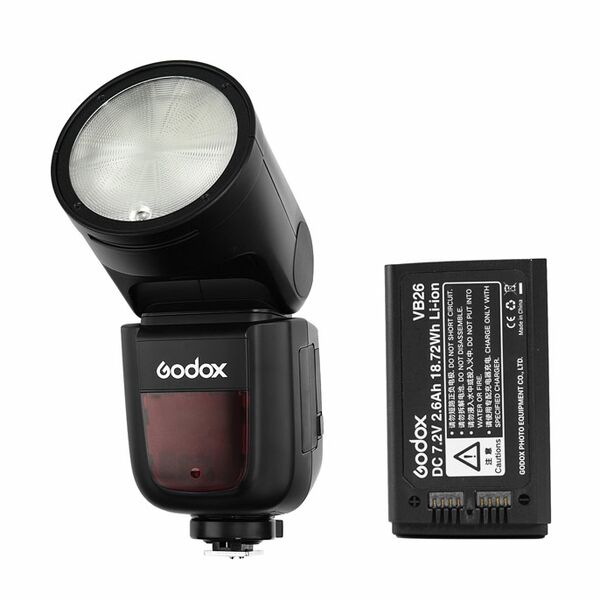 Godox Speedlite V1 + Zusatz Akku  Canon