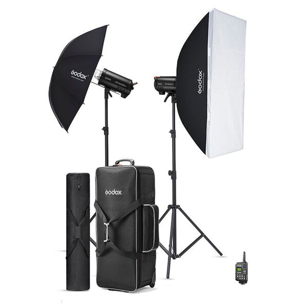 Godox Studioblitz Kit (2x QT400IIIM & Zubehör) 