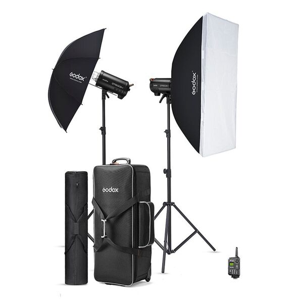 Godox Studioblitz Kit (2x QT600IIIM & Zubehör) 