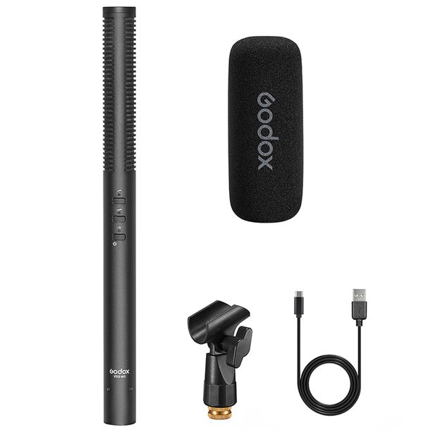 Godox VDS M3 Supercardioid Condenser Shotgun Microphone 