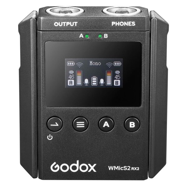 Godox WMicS2 Kit1 - Kit UHF Wireless Mic System (1 x RX2 + 1 x TX2) 