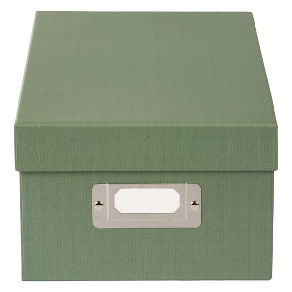 goldbuch Aufbewahrungsbox Bella Vista mit 8 Registrierkarten  Artischocke