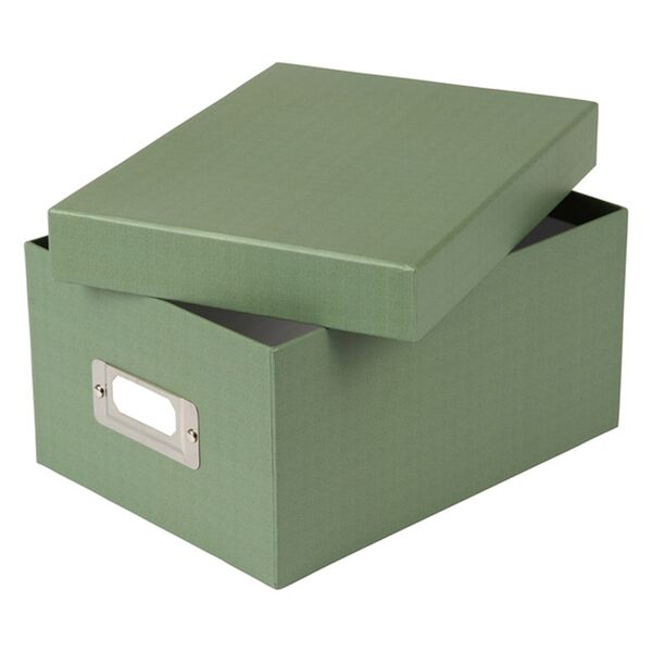 goldbuch Aufbewahrungsbox Bella Vista mit 8 Registrierkarten  Artischocke