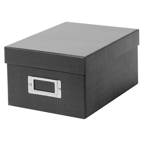 goldbuch Aufbewahrungsbox Bella Vista mit 8 Registrierkarten  grau