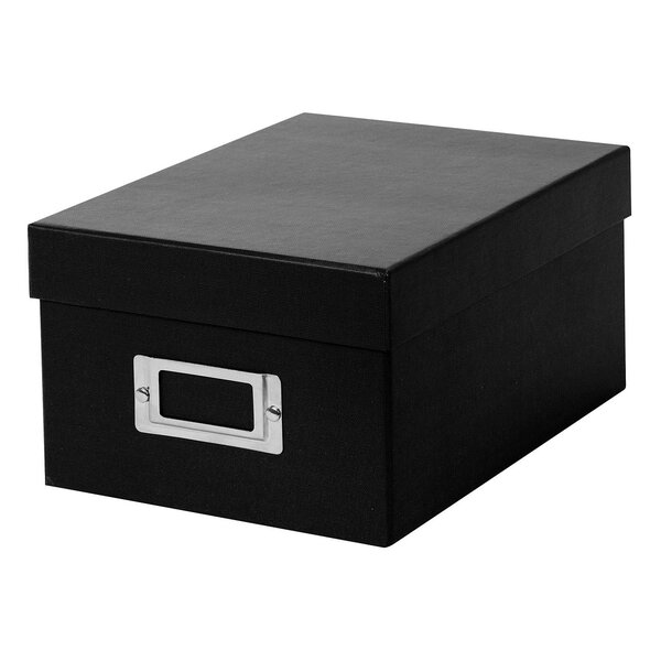 goldbuch Aufbewahrungsbox Bella Vista mit 8 Registrierkarten  schwarz