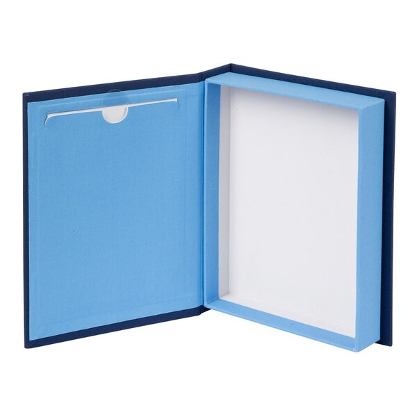 goldbuch Aufbewahrungsbox Bella Vista mit Bildausschnitt  blau/himmelblau