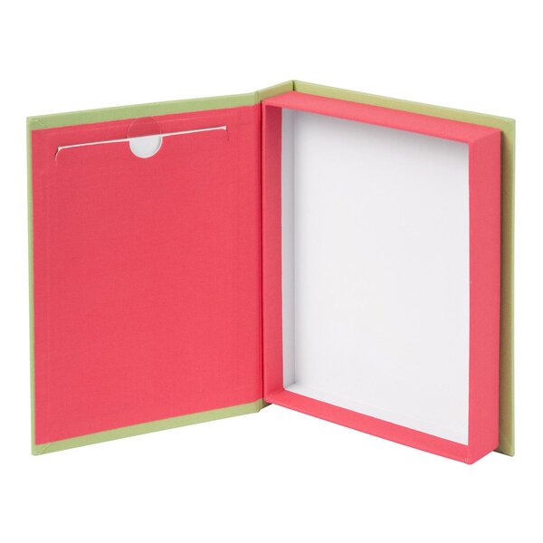 goldbuch Aufbewahrungsbox Bella Vista mit Bildausschnitt  limette/koralle