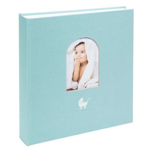 goldbuch Babyalbum Cozy Nest 30x31 58 Seiten mit 4 illustrierte Seiten  aqua