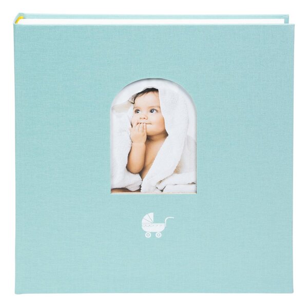 goldbuch Babyalbum Cozy Nest 30x31 58 Seiten mit 4 illustrierte Seiten  aqua