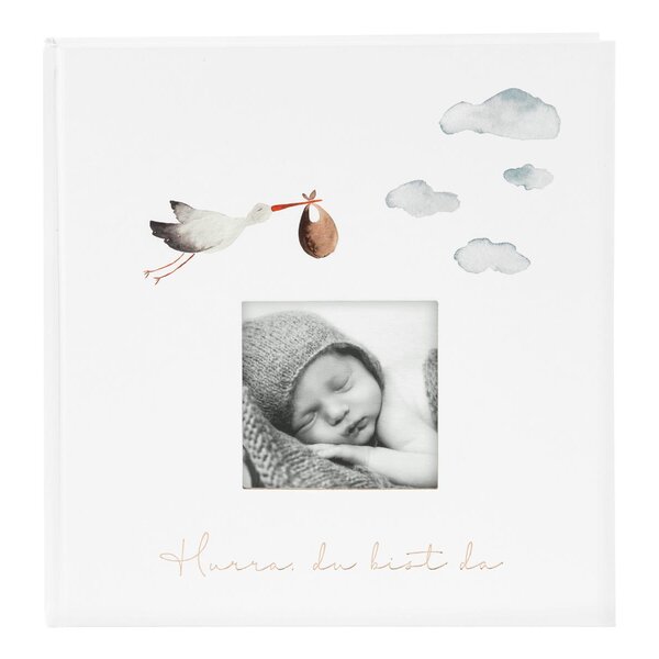 goldbuch Babyalbum Hurra - Du bist da! 30x31 58 Seiten mit Fenster 