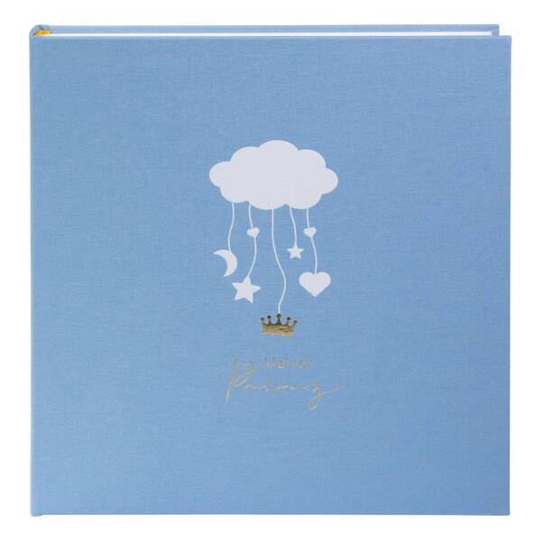 goldbuch Babyalbum Wolkenpoesie 30x31 inkl. 6 farbigen illustrierten Seiten  blau