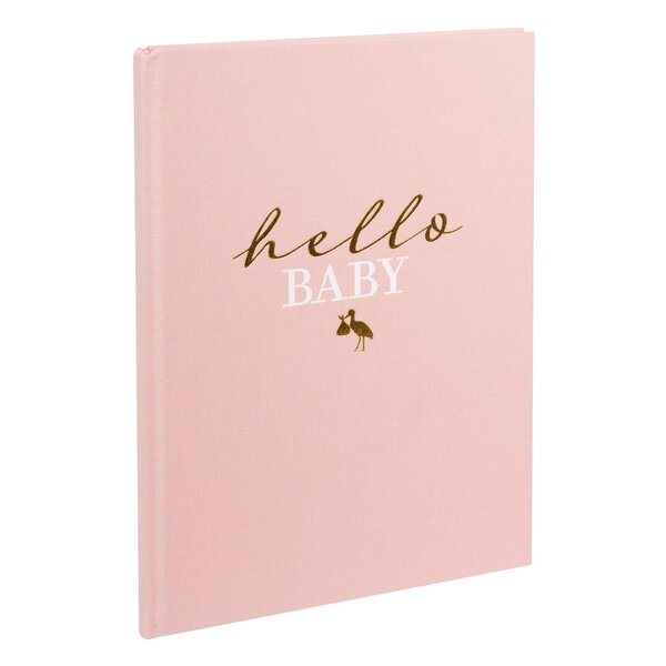 goldbuch Babytagebuch Hello Baby 21x28 44 illustrierten Seiten  rose