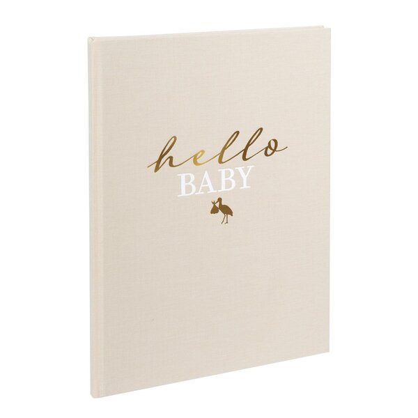 goldbuch Babytagebuch Hello Baby 21x28 44 illustrierten Seiten  beige