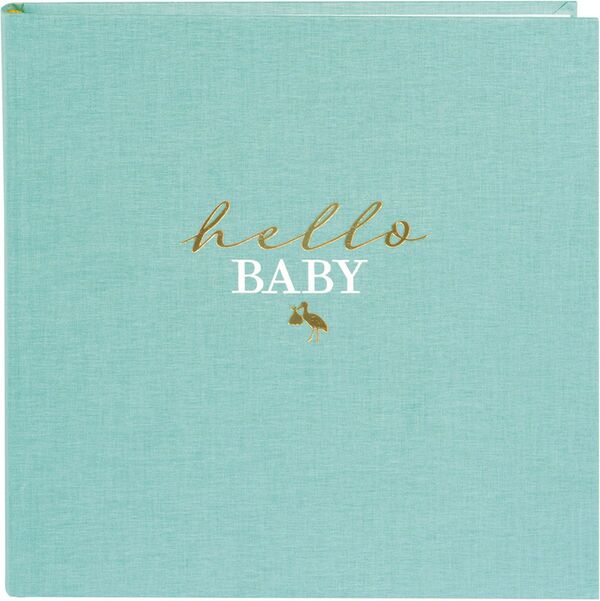 goldbuch Babytagebuch Linum 2.0 Hello Baby 30x31 60 Seiten  aqua