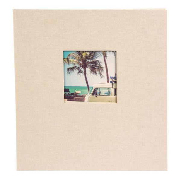 goldbuch Fotoalbum Bella Vista 30x31 60 schwarze Seiten  Sandgrau