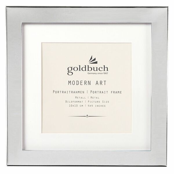 goldbuch Bilderrahmen Modern Art 16x16 cm  silber
