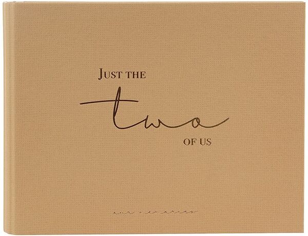 goldbuch Foto-Gästebuch mit verdeckter Spirale just the two of us 29x23 cm 50 Seiten weiß  braun