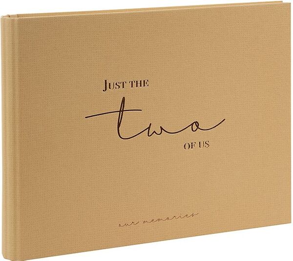 goldbuch Foto-Gästebuch mit verdeckter Spirale just the two of us 29x23 cm 50 Seiten weiß  braun