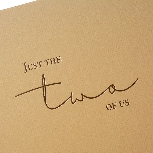 goldbuch Foto-Gästebuch mit verdeckter Spirale just the two of us 29x23 cm 50 Seiten weiß  braun