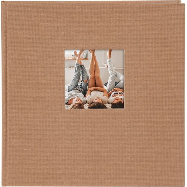 goldbuch Fotoalbum Bella Vista 25x25 60 weiße Seiten  haselnuss