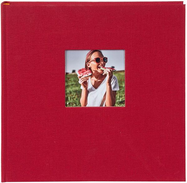 goldbuch Fotoalbum Bella Vista 25x25 60 weiße Seiten  rot
