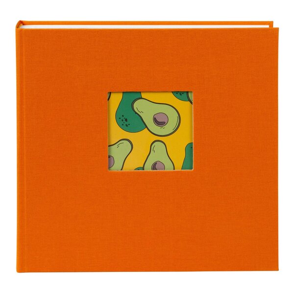 goldbuch Fotoalbum Bella Vista 25x25 60 weiße Seiten  sun orange
