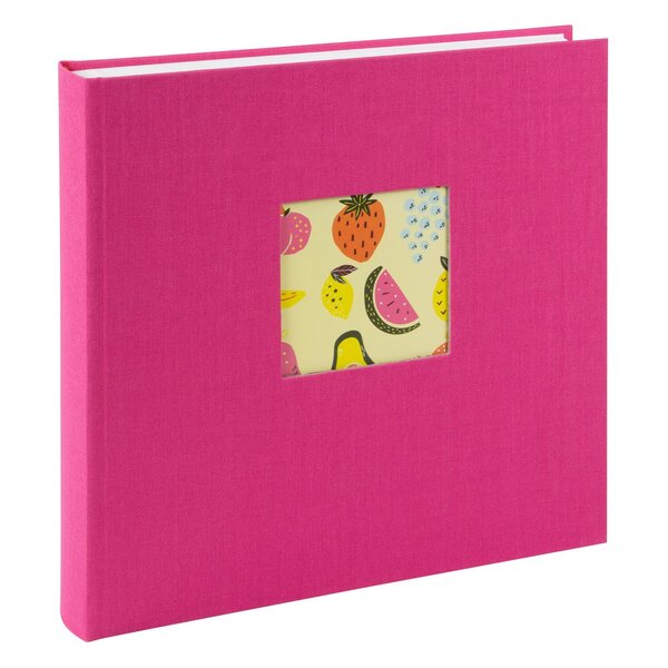 goldbuch Fotoalbum Bella Vista 25x25 60 weiße Seiten  electric fuchsia