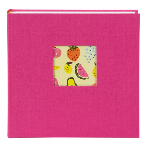 goldbuch Fotoalbum Bella Vista 25x25 60 weiße Seiten  electric fuchsia