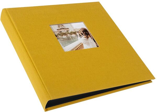 goldbuch Fotoalbum Bella Vista 30x31 60 schwarze Seiten  senf