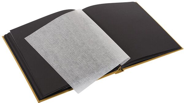 goldbuch Fotoalbum Bella Vista 30x31 60 schwarze Seiten  senf