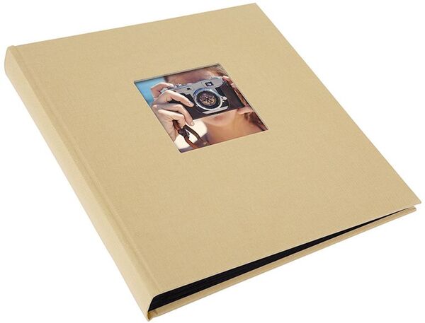 goldbuch Fotoalbum Bella Vista 30x31 60 schwarze Seiten  Beige