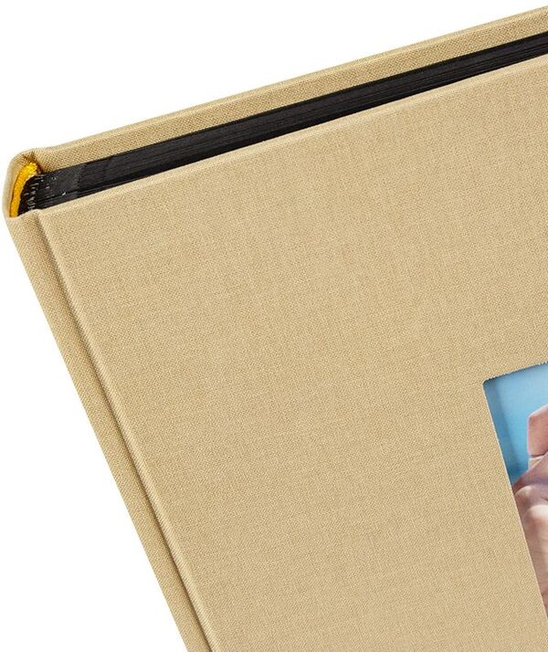 goldbuch Fotoalbum Bella Vista 30x31 60 schwarze Seiten  Beige