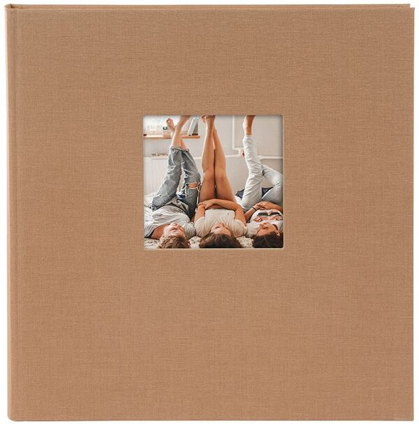 goldbuch Fotoalbum Bella Vista 30x31 60 schwarze Seiten  haselnuss