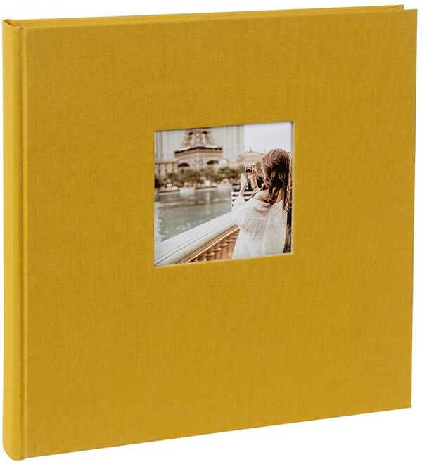goldbuch Fotoalbum Bella Vista Trend 30x31 60 weiße Seiten  senf