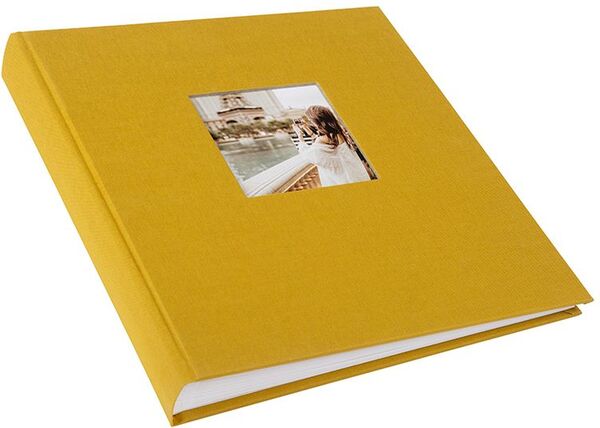 goldbuch Fotoalbum Bella Vista Trend 30x31 60 weiße Seiten  senf