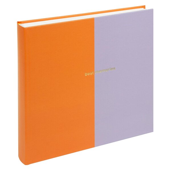 goldbuch Fotoalbum Coloration 25x25 60 weiße Seiten  orange/flieder