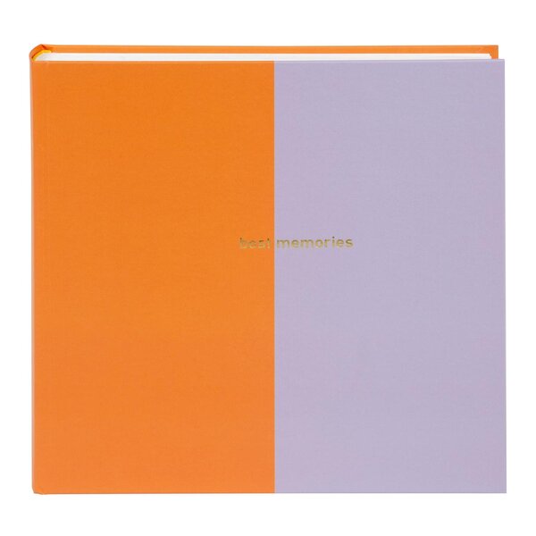 goldbuch Fotoalbum Coloration 25x25 60 weiße Seiten  orange/flieder