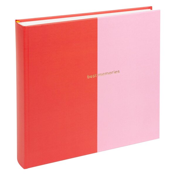 goldbuch Fotoalbum Coloration 25x25 60 weiße Seiten  rot/pink