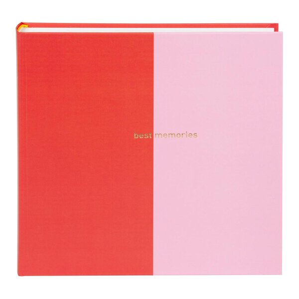 goldbuch Fotoalbum Coloration 25x25 60 weiße Seiten  rot/pink