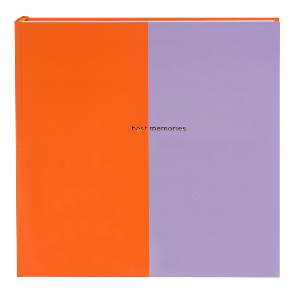 goldbuch Fotoalbum Coloration 3x31 60 weiße Seiten  orange/flieder