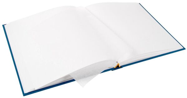 goldbuch Fotoalbum Linum 2.0 Familienglück 30x31 60 Seiten weiß  blau