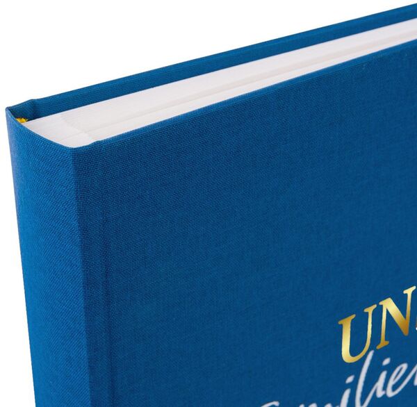 goldbuch Fotoalbum Linum 2.0 Familienglück 30x31 60 Seiten weiß  blau