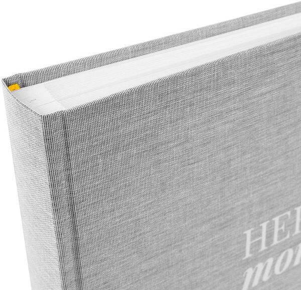 goldbuch Fotoalbum Linum 2.0 Herzensmomente 30x31 60 Seiten weiß  grau