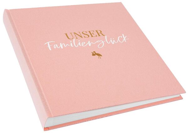 goldbuch Fotoalbum Linum 2.0 Familienglück 30x31 60 Seiten weiß  rose