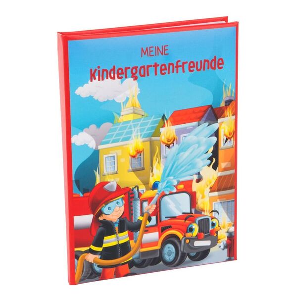 goldbuch Freundebuch 88 illustrierte Seiten  15x21 cm Feuerwehr