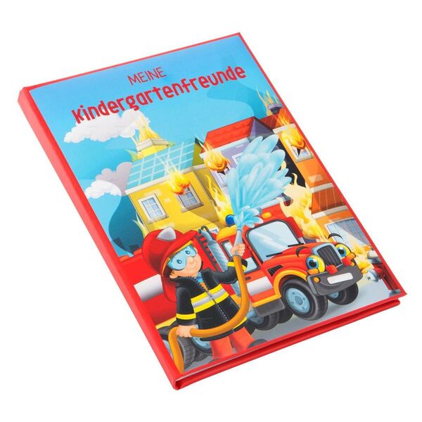 goldbuch Freundebuch 88 illustrierte Seiten  15x21 cm Feuerwehr