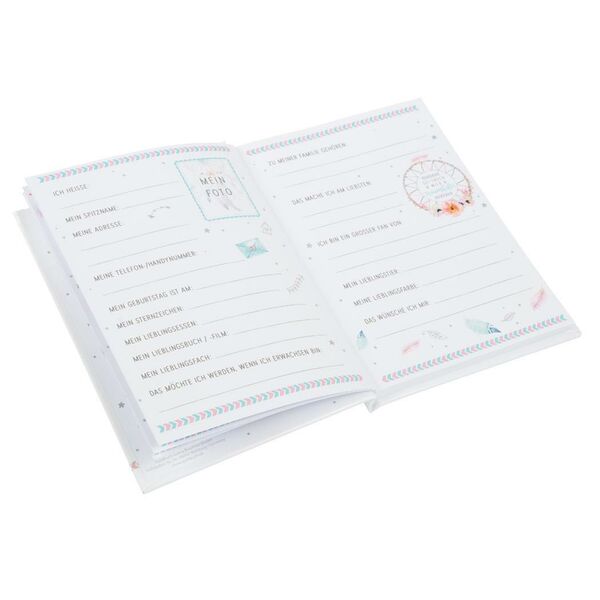 goldbuch Freundebuch 88 illustrierte Seiten  15x21 cm Traumfänger