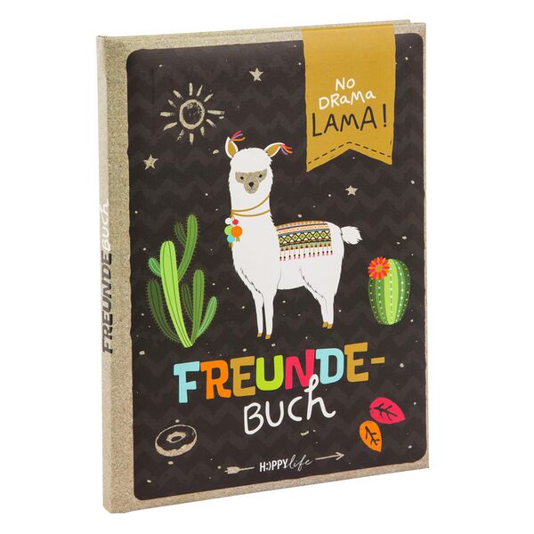 goldbuch Freundebuch HAPPYlife 15x21 cm  Lama